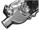 Edelbrock Water Pump Long-Style Polished Aluminum Reverse Rotation Dimension From Block Surface To Hub 6-9375 in.