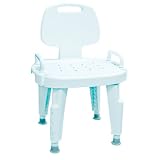 Bath Safe Adjustable Shower Seat with Arms and Back Bath Safe Adjustable Shower Seat with Arms and Back