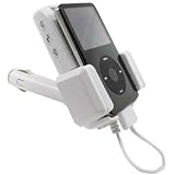 Apple Ipod 5-in-1 White Fm Transmitter Car Kit and Car Charger for Ipod 3rd, 4th, 5th Generation,Mini,Photo,U2,Nano,Video,Classic,Touch 1st Gen