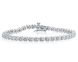 1.25 CTW Classic Diamond Bracelet in 14K White Gold