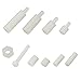 Haobase M3 Nylon Hex Spacers Screw Nut Stand-Off Plastic Accessories Assortment with Plastic Box White 120pcs