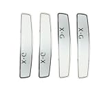 FW287 Chrome Car Door Decorative Sticker Guard 4-Pack (Silver)