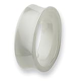 White Ceramic Ring (8.0 mm) - Sizes 5-9
