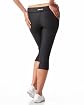 BBSP Denim Detailed Mesh Trim Capri Product Image