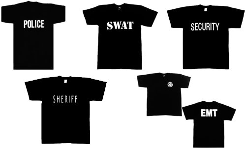 Law Enforcement Double Sided RAID T-Shirts