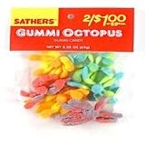 Sathers Gummi Octopus Candy - 2.25 Oz Bag, 12 Ea