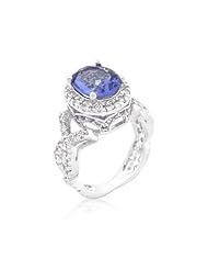 Tanzanite CZ Cocktail Ring