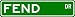 FEND Street Sign ~ Personalized Family Lastname Sign ~ Gameroom, Basement, Garage Sig...