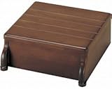 アロン化成 木製玄関台 30W-30-1段 幅30cm 奥行33cm 高さ12cm ブラウン