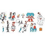 Cat in the Hat(TM) Characters 2-Sided Deco Kits - Includes a Set of 2'' to 14'' High Full-Color Die-Cut Illustrations