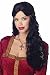 Ladies Black Renaissance Period Costume Wig