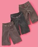 BCX Little Girl Cropped Pants With Chain Belt