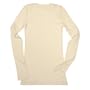 Ecoland Women's Organic Cotton Long Sleeve Fitted Crew Neck Tee - Natural M