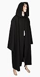 Men's Jedi Sith Robe Cloak Costume Adult Brown Black (L/XL (60