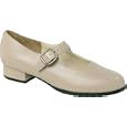 Women's DANELLE II Buckle Strap Pump Shoe - Taupe Calf Size: 9 Width: N - 1 pair