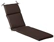 Outdoor Patio Furniture Chaise Lounge Cushion - Dark Chocolate Brown