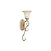 Kichler Lighting 6976GBR Edenvale 1-Light Wall Sconce, Hand Rubbed Golden Breleee with Inside-Etched Glass and Golden Antique Highlights