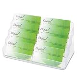 deflect-o Eight-Pocket Business Card Holder, 400 Cards Capacity, Clear (70801)