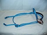 WEAVER TURQUOISE BLUE NYLON HORSE HEADSTALL BRIDLE TACK