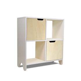 Hiya Shelving - Polar White and Birch by Spot on Square