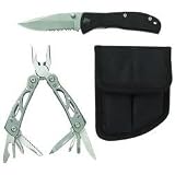 2Pc MULTI-TOOL Liner Lock Knif