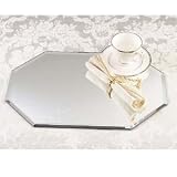 DISPLAY AND STORAGE OCTAGONAL MIRRORED PLACEMAT
