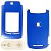 Motorola RAZR2 V8 Snap-On Rubberized Protector Case w/Clip (Blue)