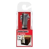 Vermont American 23161 1/2-by-1-Inch Straight Router Bit, 1/2-Inch Top Ball Bearing 1/4-Inch Shank