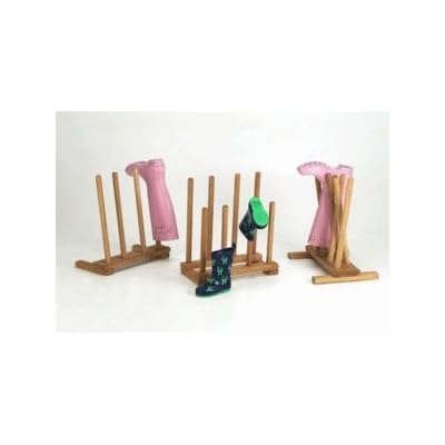Ingarden Oak Boot Racks - 4 Pair Bootracks