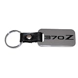 Nissan 370Z Chrome Leather Strap Key Chain Fob