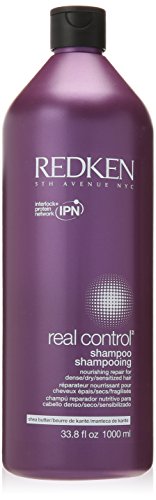 Redken Real Control Nourishing Repair Shampoo for Dense/ Dry/ Sensitized Hair, 33.8-ounce