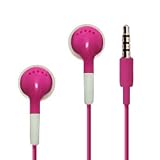 New premium pink Handsfree Stereo Headset Headphone Earphone for all Apple iPods/iPhone and MP3/CD/Tape Players with Standard 3.5mm Jack
