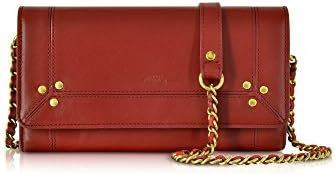 JEROME DREYFUSS WOMEN'S 28JACKAGA RED LEATHER CLUTCH