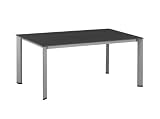 Kettler Tisch 140x95 silber/eisengrau Untergestell Loft-Design