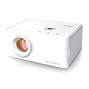 Technaxx Pro.Motion Mini Projektor (Lichtquelle: LED, Bildgröße: 101,6 cm (40 Zoll) , 640 x 480 Pixel (VGA) & 1024 x 768 Pixel interpoliert, Kontrast: 200:1) weiß