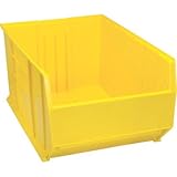 IMAGE OF Quantum QUS997 Plastic Storage Stacking Hulk Container, 36-Inch by 24-Inch by 18-Inch, Yellow, Case of 1