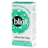 Blink Contacts Lubricant Eye Drops For Soft And RGP Lenses - 0.3 oz (10 ml) (2 Bottles)