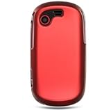 Crystal Hard RED Snap on RUBBBERIZED Faceplate Cover Case for SAMSUNG T669  ....