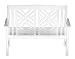 New Fretwork Bench White Polyurethane High Quality Modern Design Beautiful Practical Popular Stylish