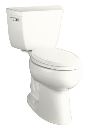 Kohler K-3611-0 Highline Classic Comfort Height Elongated Toilet with Class Five Flushing Technology and Left-Hand Trip Lever, White