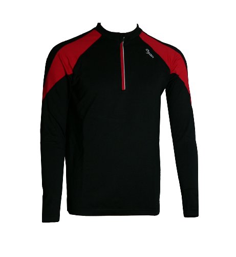 Mens Thermo Black With F1 Red Running Shirt 8699 Size M
