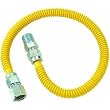 Brass Craft CSSD54-24P 1/2" M.I.P. X 1/2" F.I.P. Stainless Steel Gas Connector
