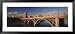 Broadway Bridge over a River, Saskatoon, Saskatchewan, Canada Framed Art Poster Print by Panoramic Images, 51x23