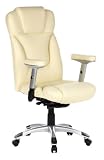 Buerostuhl24 668720 Embassy 200 Office Executive Chair PU Cream