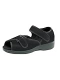 Womens Apex Black Sandal Stretcher Spandex & Nylon Lightweight Comfort Shoe (Relieves Bunions, Hammertoes and other foot pain) Recommended for diabetes and arthritis