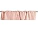 lovemyfabric 100% Polyester Poplin Solid Kitchen Curtain Tier/Valance Window Treatment (58