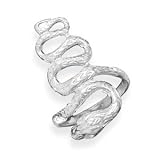 Polished Snake Ring in Sterling Silver
