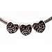 Antique Silver Plated Bead Fits Pandora Heart (3)