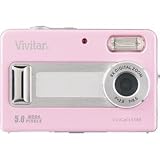 Vivitar VIVICAM-5188PNK 5.0MP Camera with 2.0-Inch LCD and Waterproof Case (Pink)