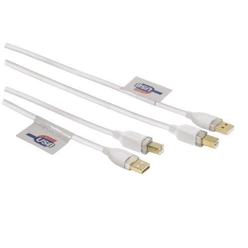 Hama USB-Verbindungskabel A-Stecker - B-Stecker, 1,8 m, Wei&szlig; Preisvergleich